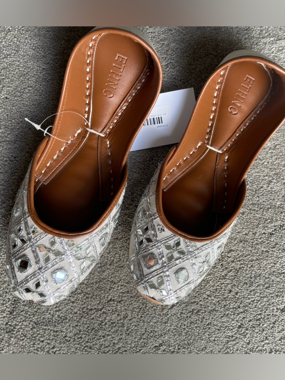 Ethnic women embellished flats